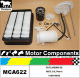 FILTER SERVICE KIT for MITSUBISHI  OUTLANDER ZG 4B12 2.4L Petrol 10/06>09/09
