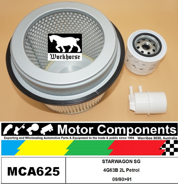 FILTER SERVICE KIT for MITSUBISHI  STARWAGON SG 4G63B 2L Petrol 09/90>91