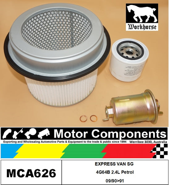 FILTER SERVICE KIT for MITSUBISHI  EXPRESS VAN SG 4G64B 2.4L Petrol 9/1990>1991