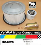 FILTER SERVICE KIT for MITSUBISHI  EXPRESS VAN SG 4G64B 2.4L Petrol 9/1990>1991
