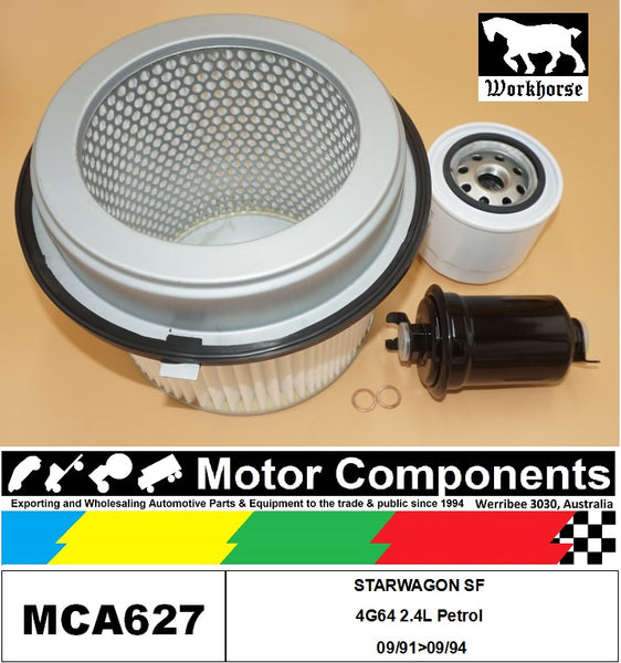 FILTER SERVICE KIT for MITSUBISHI  STARWAGON SF 4G64E 2.4L Petrol 09/91>09/94