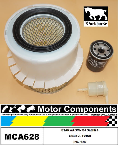 FILTER SERVICE KIT for MITSUBISHI  STARWAGON SJ Satelli 4G63B 2L Petrol 09/95>97