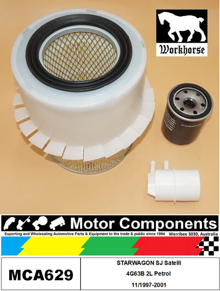 FILTER SERVICE KIT for MITSUBISHI STARWAGON SJ Satelli 4G63B 2L Petrol 11/1997-2