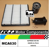 FILTER SERVICE KIT for MITSUBISHI  EXPRESS VAN WA 4G64B 2.4L Petrol 09/94>02