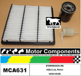 FILTER SERVICE KIT for MITSUBISHI  STARWAGON WA GLS 6G72 3L Petrol 09/94>12/96