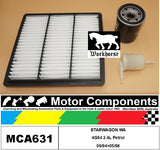 FILTER SERVICE KIT for MITSUBISHI  STARWAGON WA GLS 6G72 3L Petrol 09/94>12/96