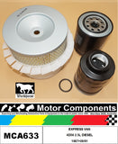 FILTER SERVICE KIT for MITSUBISHI EXPRESS VAN 4D56 2.5L DIESEL 1987>09/91