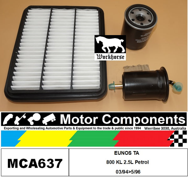 FILTER SERVICE KIT for MADZA  EUNOS TA 800 KL 2.5L Petrol 03/94>05/96