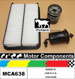 FILTER SERVICE KIT for MADZA EUNOS TA J76E KJ 2.3L Petrol 03/94>05/96