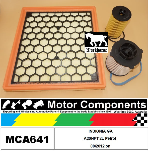 FILTER SERVICE KIT for Opel INSIGNIA GA A20NFT 2L Petrol 08/2012 on