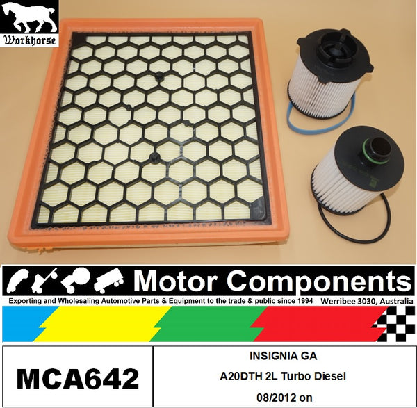 FILTER SERVICE KIT for Opel INSIGNIA GA A20DTH 2L Turbo Diesel 08/2012 on