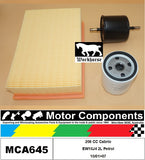 FILTER SERVICE KIT for Peugeot 206 CC Cabrio EW10J4 2L Petrol 10/01>07