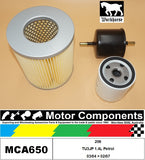 FILTER SERVICE KIT for Peugeot 206 TU3JP 1.4L Petrol 03/04 > 02/07
