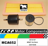 FILTER SERVICE KIT for Peugeot  207 A7 GT EP6DT 1.6L Petrol 02/07>03/09