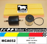 FILTER SERVICE KIT for Peugeot  207 A7 GT EP6DT 1.6L Petrol 02/07>03/09