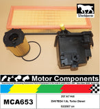 FILTER SERVICE KIT for Peugeot  207 A7 Hdi DV6TED4 1.6L Turbo Diesel 02/2007 on