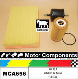 FILTER SERVICE KIT for Peugeot  307 T5 TU5JP4 1.6L Petrol 11/01>05