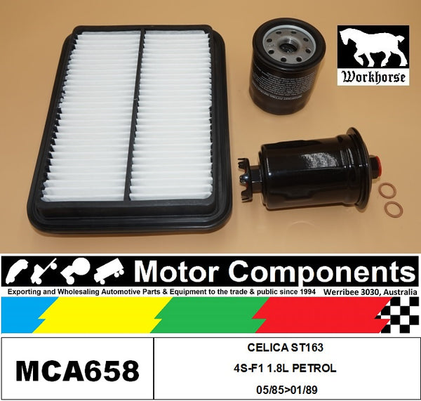 FILTER SERVICE KIT for TOYOTA CELICA ST163 4S-F1 1.8L PETROL 05/85>01/89