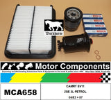 PLUGS & FILTER SERVICE KIT for TOYOTA CAMRY SV11 2SE 2L PETROL 04/83 > 87