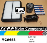 PLUGS & FILTER SERVICE KIT for TOYOTA CAMRY SV21 3FSE 05/87>93