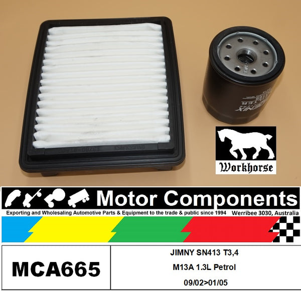 FILTER SERVICE KIT for SUZUKI JIMNY SN413 T3 T4 M13A 1.3L Petrol 9/02>1/05