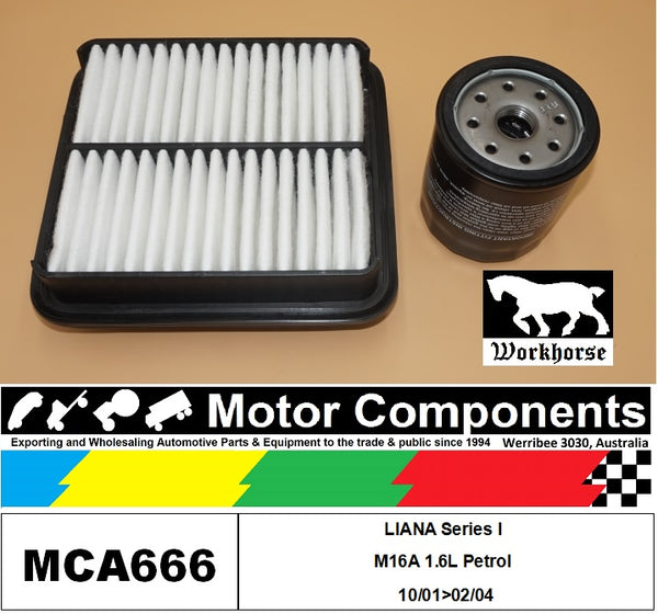 FILTER SERVICE KIT for SUZUKI LIANA Series I M16A 1.6L Petrol 10/01>02/04