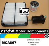 FILTER SERVICE KIT for SUZUKI LIANA Series RH416 M16A 1.6L Petrol 09/01>04