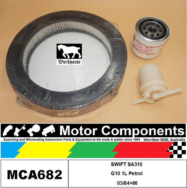 FILTER SERVICE KIT for SUZUKI SWIFT SA310 G10 1L Petrol 03/84>86
