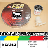 FILTER SERVICE KIT for SUZUKI SWIFT SA310 G10 1L Petrol 03/84>86