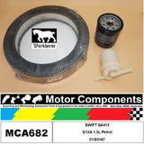 FILTER SERVICE KIT for SUZUKI SWIFT SA413 G13A 1.3L Petrol 01/85>87