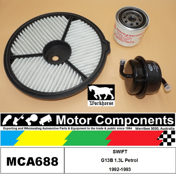 FILTER SERVICE KIT for SUZUKI SWIFT G13B 1.3L Petrol 1992-1993