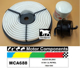 FILTER SERVICE KIT FOR SUZUKI BALENO G13B 1.3L PETROL 1992>1993