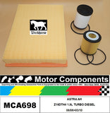 FILTER SERVICE KIT for ASTRA AH Z19DTH4 1.9L TURBO DIESEL 6/06>3/10