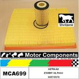 FILTER SERVICE KIT for General Motors ASTRA AH Z18XER 1.8L Petrol 04/07>03/10