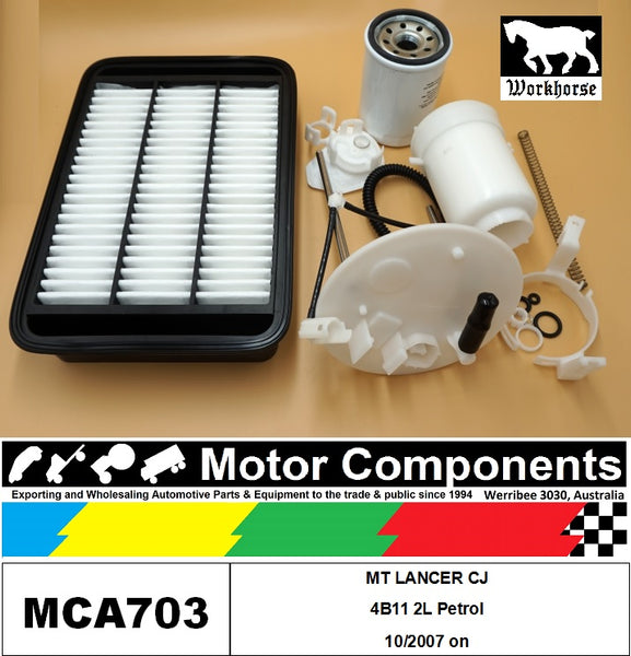 FILTER SERVICE KIT for Mitsubishi LANCER CJ 4B11 2L Petrol 10/2007 on