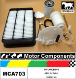 FILTER SERVICE KIT for Mitsubishi LANCER CJ 4B11 2L Petrol 10/2007 on