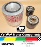 FILTER SERVICE KIT for HOLDEN  RODEO TFR55,G6 4JB1-T 2.8L TURBO DIESEL 11/95>97