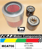 FILTER SERVICE KIT for HOLDEN RODEO RODEO TFR54 4JA1 2.5L DIESEL 07/88>01/93