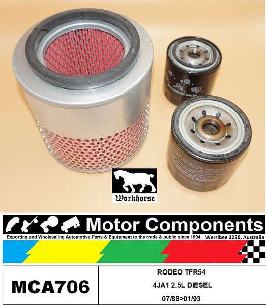 FILTER SERVICE KIT for HOLDEN RODEO RODEO TFR54 4JA1 2.5L DIESEL 07/88>01/93