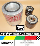 FILTER SERVICE KIT for HOLDEN  RODEO TFR55,G3 4JB1-T 2.8L TURBO DIESEL 02/93>95