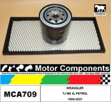 FILTER SERVICE KIT for JEEP WRANGLER TJ MX 4L PETROL 1996>2007