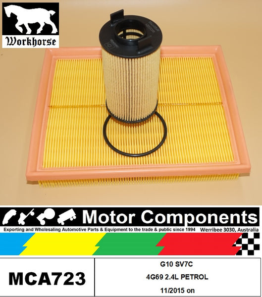 FILTER SERVICE KIT for LDV G10 SV7C 4G69 2.4L PETROL 11/2015 on