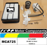 FILTER SERVICE KIT for Mitsubishi OUTLANDER ZH 6B31 3L Petrol 10/2009 on