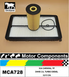 FILTER SERVICE KIT for KIA CARNIVAL YP D4HB 2.2L TURBO DIESEL 02/15 ON