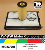 FILTER SERVICE KIT for KIA CARNIVAL YP D4HB 2.2L TURBO DIESEL 02/15 ON