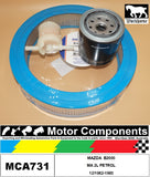 FILTER KIT OIL AIR FUEL for MAZDA B2000 MA PETROL 2 LITRE 12/1982 > 1985