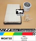 FILTER SERVICE KIT for MAZDA B2000 FE 2L PETROL 06/85>07/88