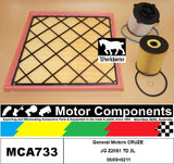 FILTER SERVICE KIT for General Motors CRUZE JG Z20S1 TD 2L 06/09>0211