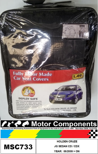 SEAT COVER TO SUIT HOLDEN CRUZE JG SEDAN CD / CDX 06/2009 > ON