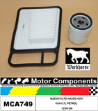 FILTER SERVICE KIT for SUZUKI ALTO HA25S H25V K6A 0.7L PETROL 12/09 ON